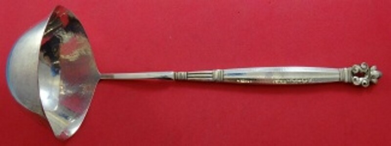 Acorn by Georg Jensen Sterling Silver Punch Ladle w/Double Spout HH AS 13 1/4″