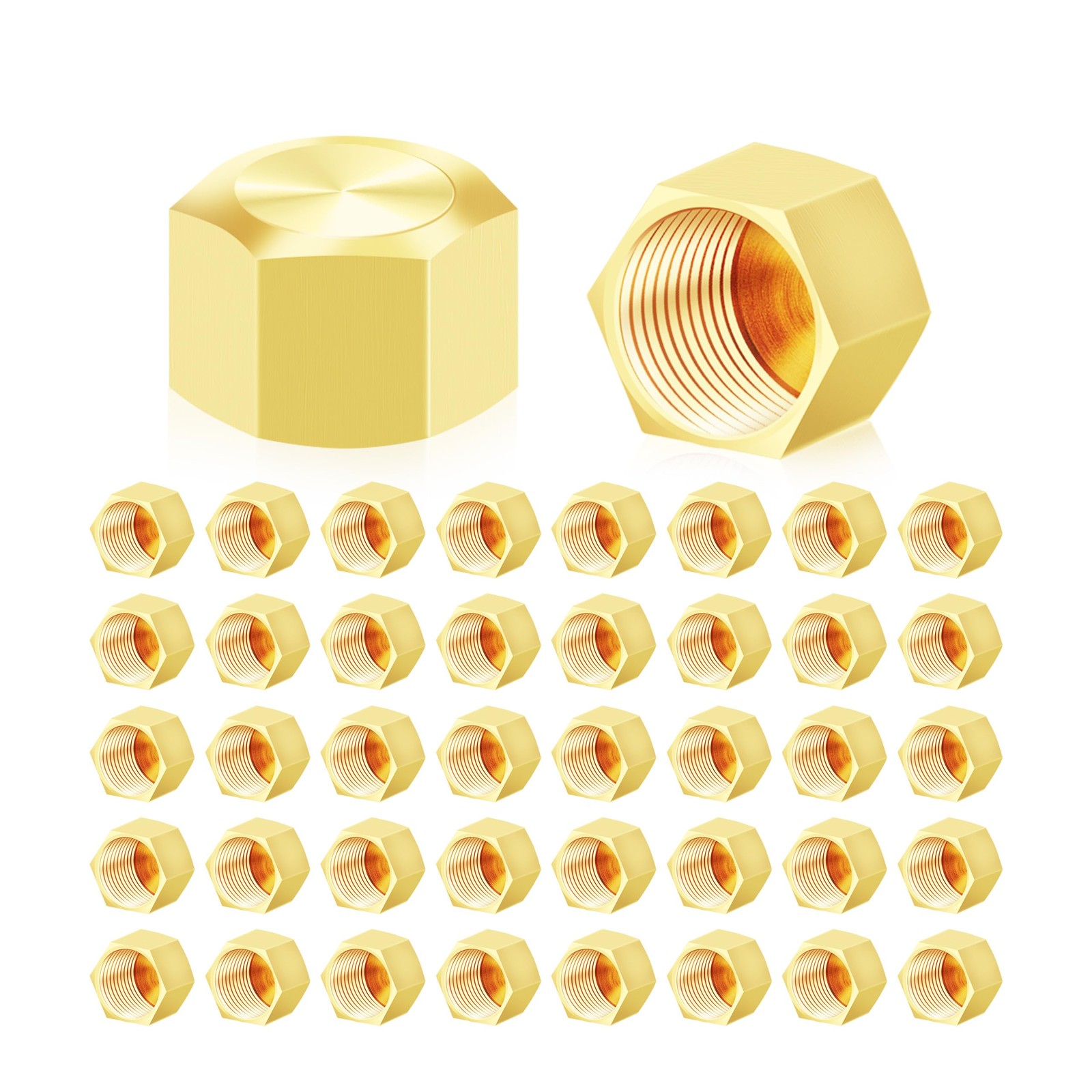 Japtend 3/8″ Compression Cap, 40pcs 3/8 Inch, Caps