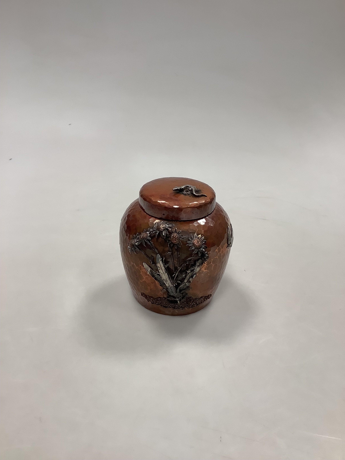 Gorham Mixed Metal on Copper Japonesque Ginger / Tea Box