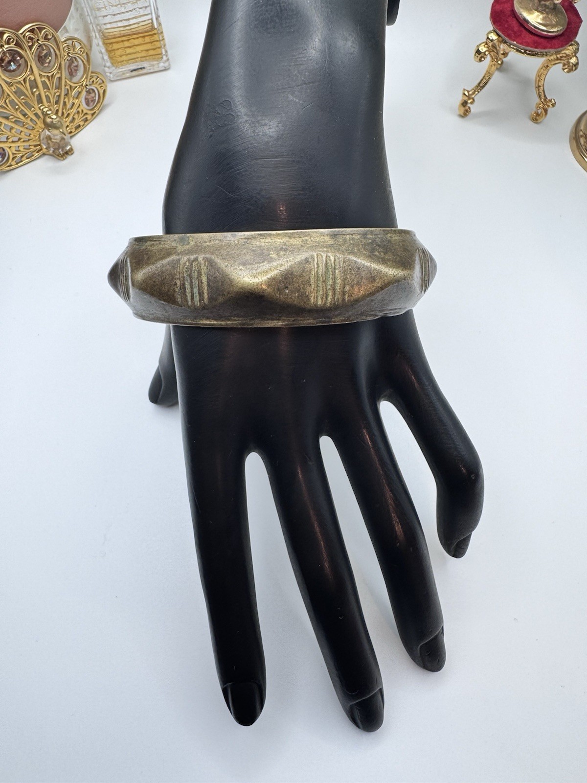 19th Century African Bronze Tribal Currency Bracelet