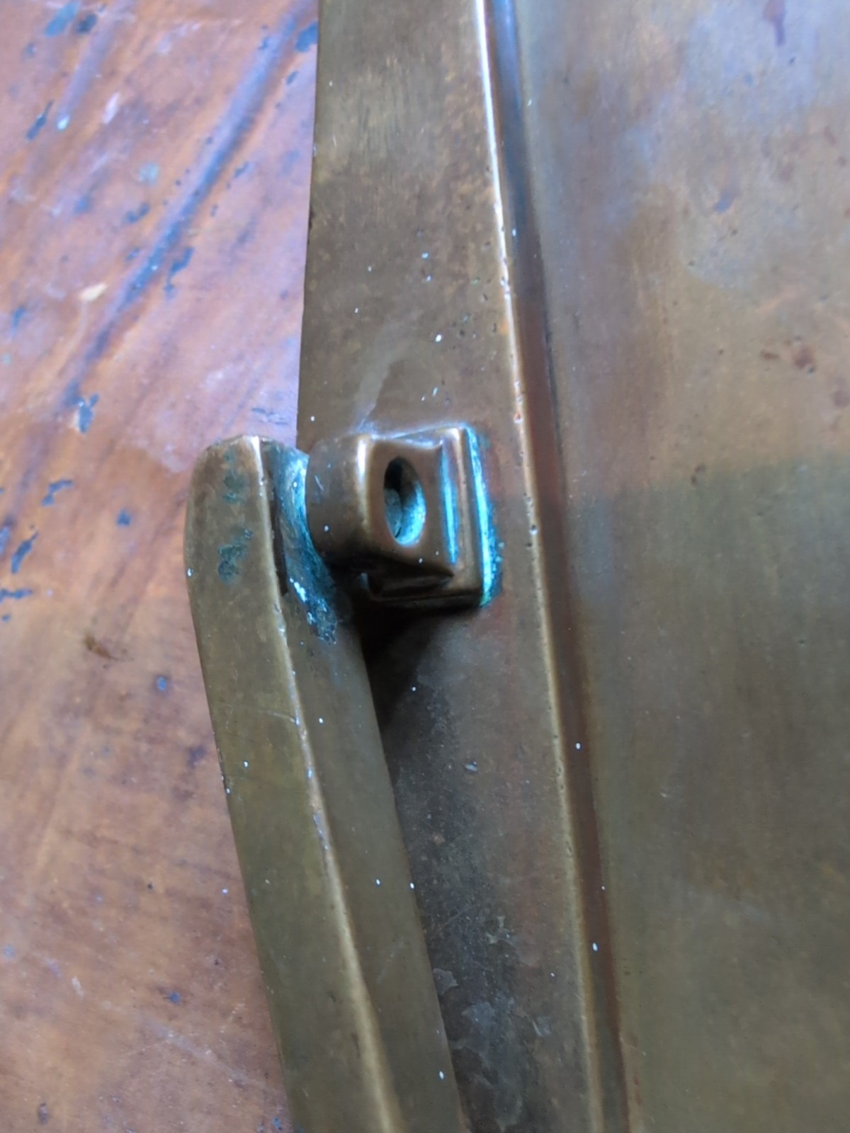 ART DECO DOOR KNOCKER / LETTERBOX – Vintage Brass Salvage Door Knocker Antique?