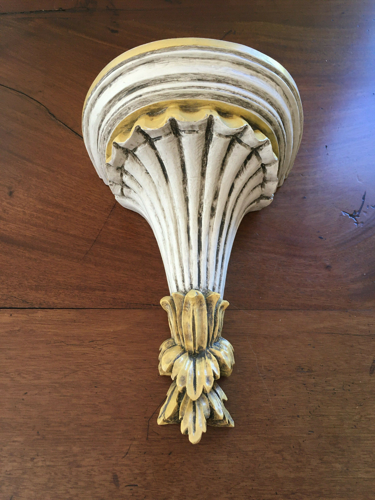 ORNATE CORBEL WALL MOUNT SCONCE BRACKET PLATE SHELF