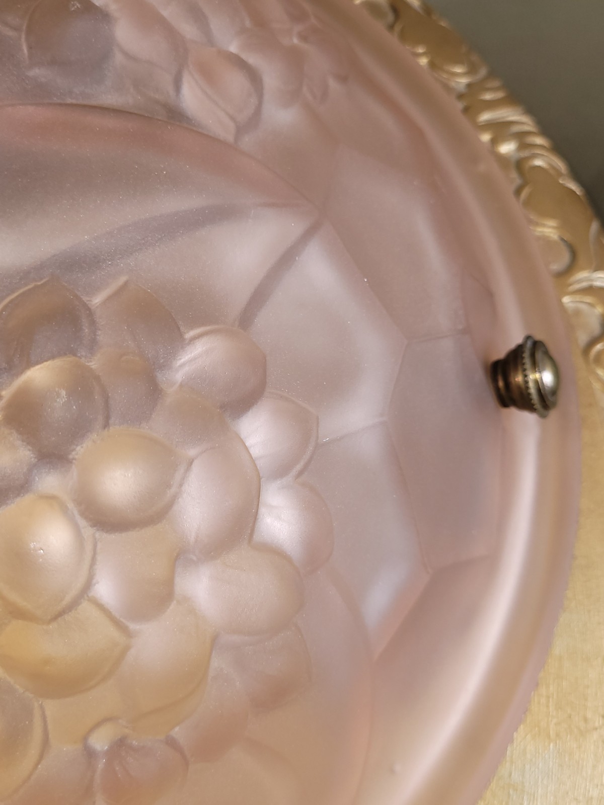 ART DECO FLY CATCHER HANGING LIGHT FITTING, ROS, DAVID GUERON/MAISON DEGUE 1920s