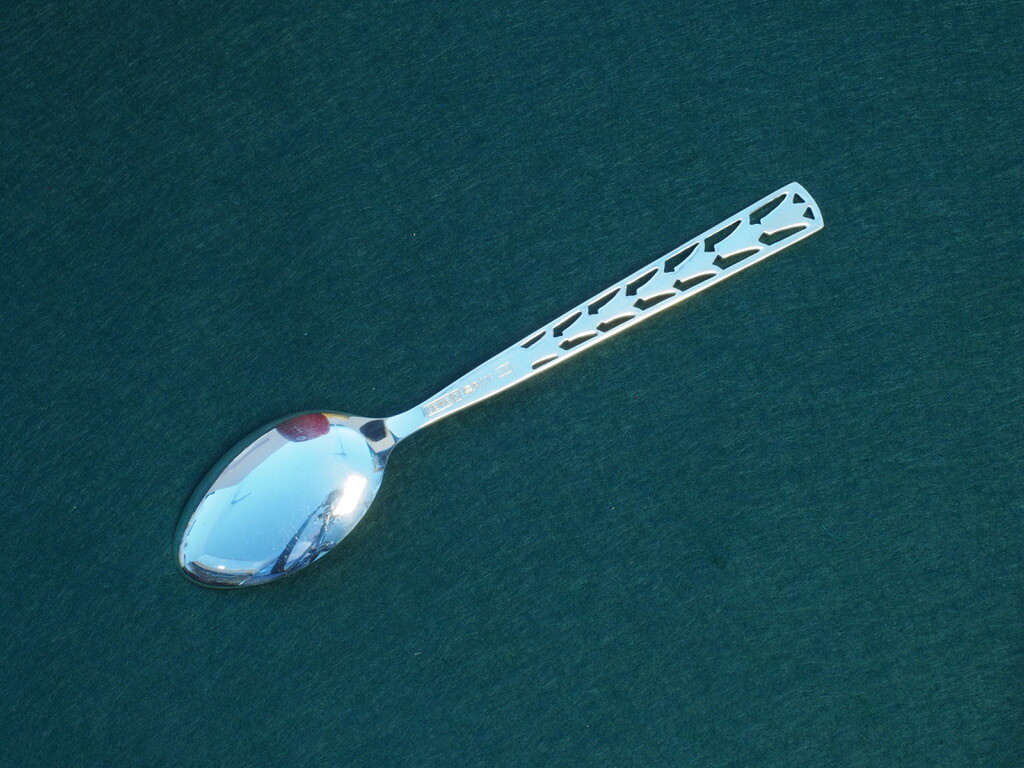 1 each Solid Swedish Silver Coffee Spoon Victoria 11.3 gram Gewe MGAB