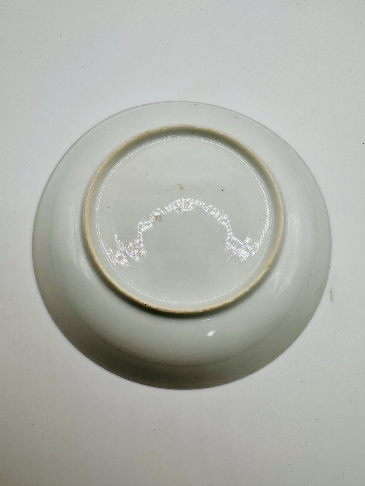 Extremely Rare Chinese Export Saucer Copying Bottger Meissen Design c1725-1735