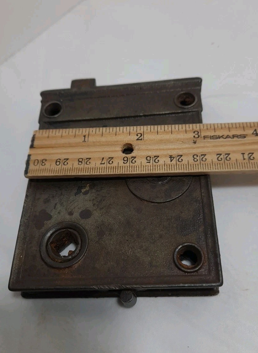Antique Door Rim Lock Cast Iron No Key Early 1900’s