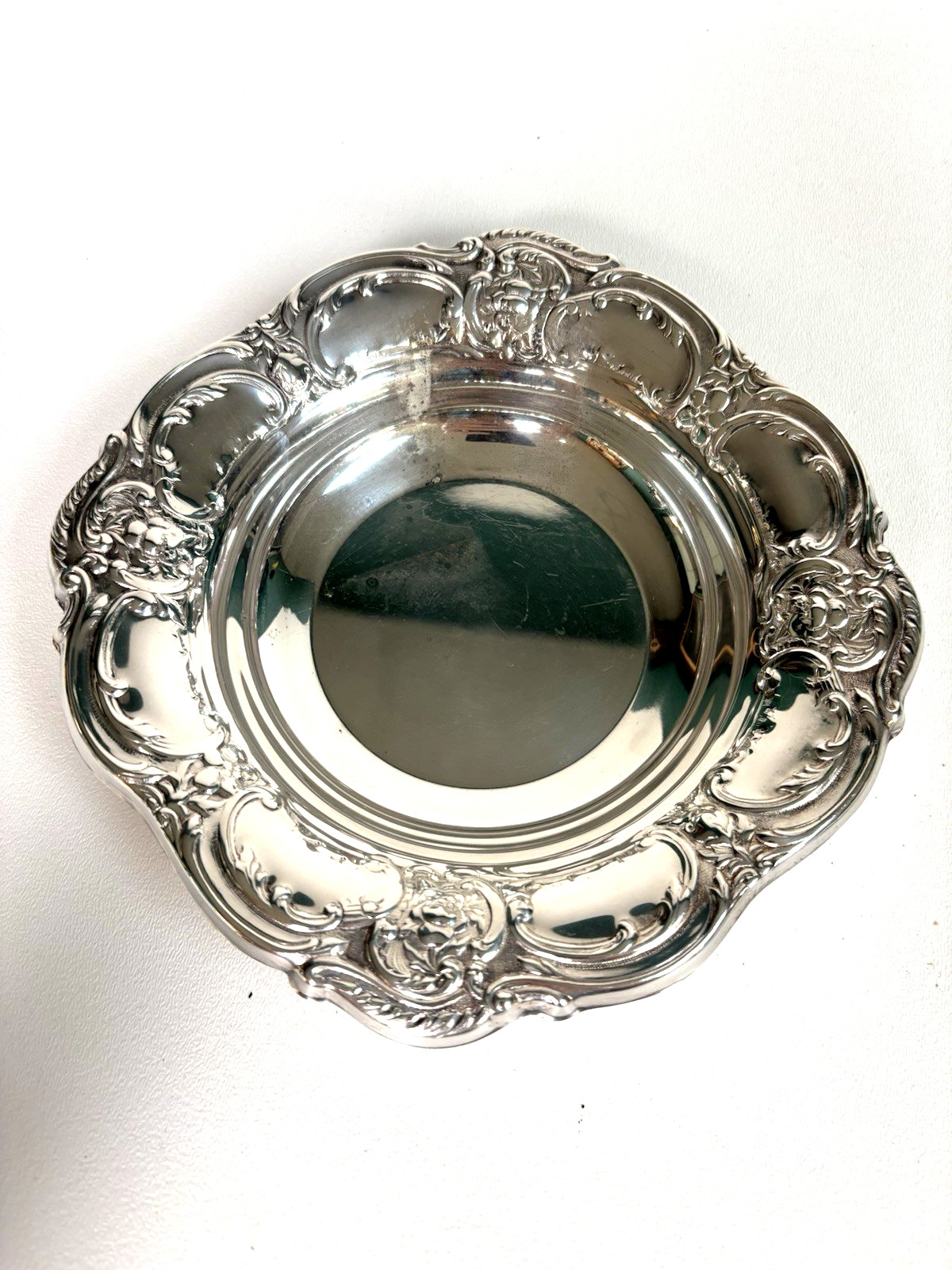 E.P.C.A. Bristol by Poole Silver Plated Round Dish B258