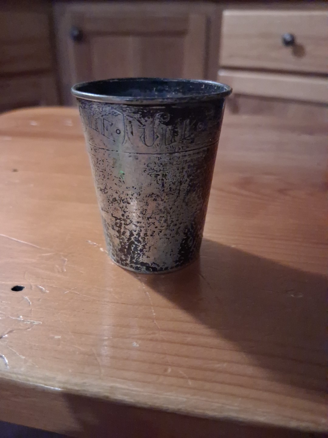 Webster Only a Thimble Full Sterling Silver Shot Glass Jigger 2”Tall 8578