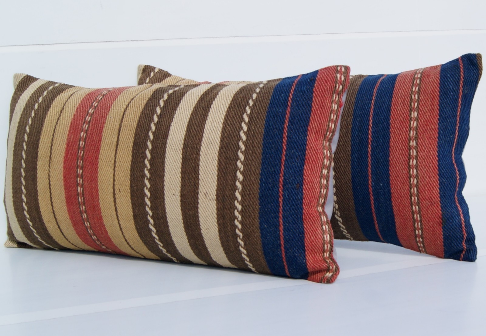 Rectangular Turkish Wool Cushion Set (2 Pieces, 60×30 cm) 24″X12″ Wool Cushions