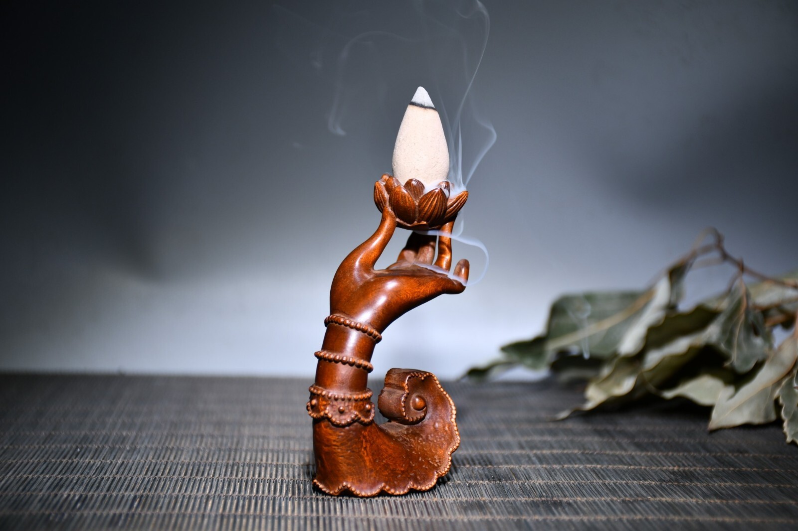 Red Copper Backflow Incense Burner Household Creative Decoration