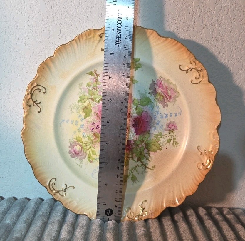 Crown Devon Handpainted FLORAL PLATE Royal Devon SF & Co 543 S Fielding & Co.