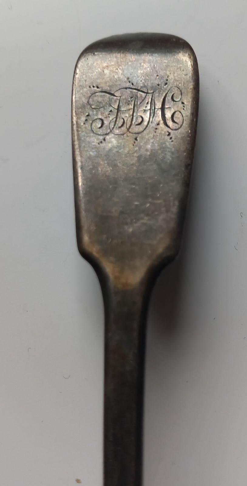 Rare Heavy Solid Silver Exeter Hallmarked Sugar Caddy Spoon Victorian 1860