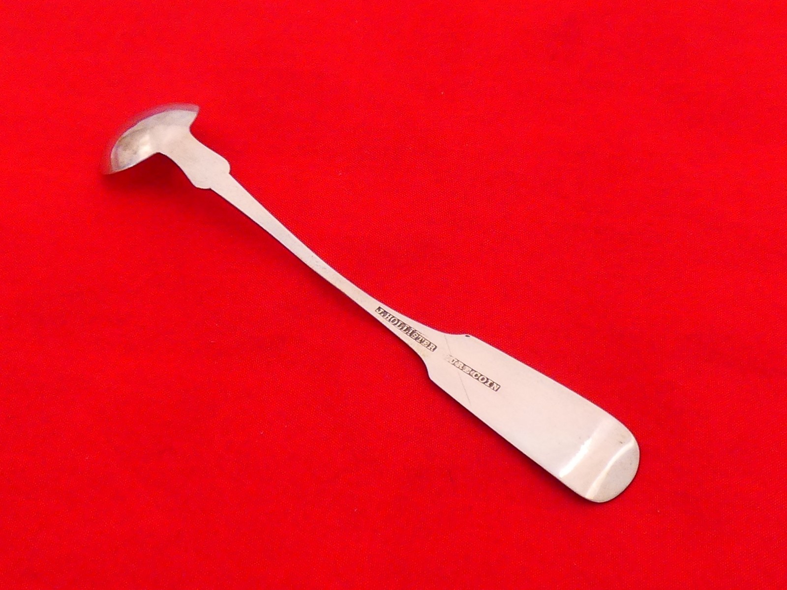 1840s American Coin Silver Mustard Ladle XH-7