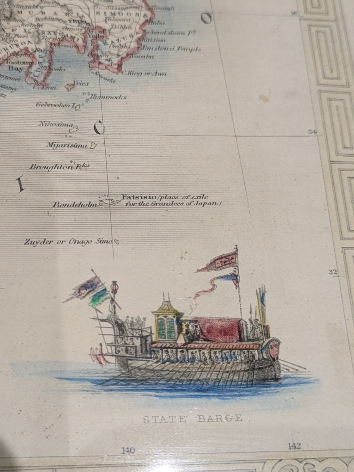 JAPAN, COREA, original antique map, RAPKIN, TALLIS 1851