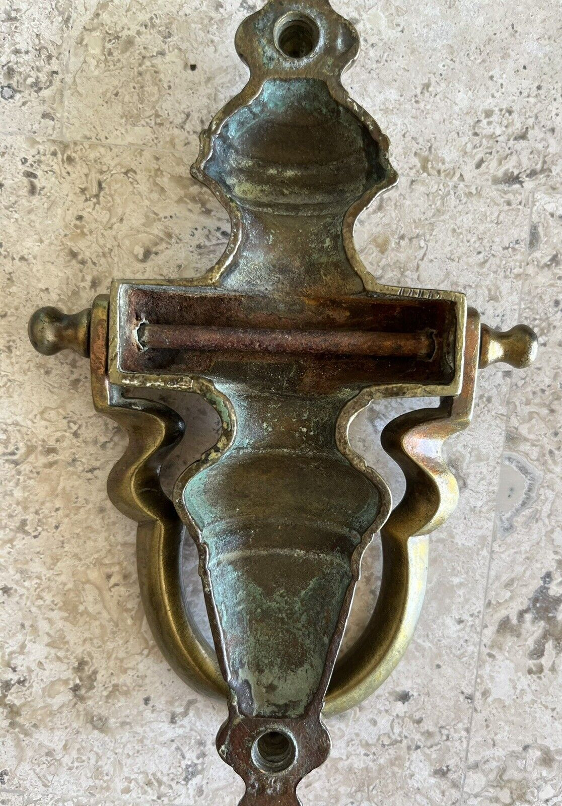 ANTIQUE c.1905 BOSTON VICTORIAN TORCHIERE ARCHITECTURAL SALVAGE DOORKNOCKER