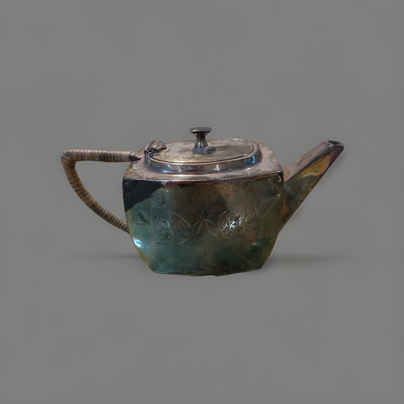 ANTIQUE Philip Ashberry & Sons QUAD PLATE TEAPOT/ CIRCA 1900