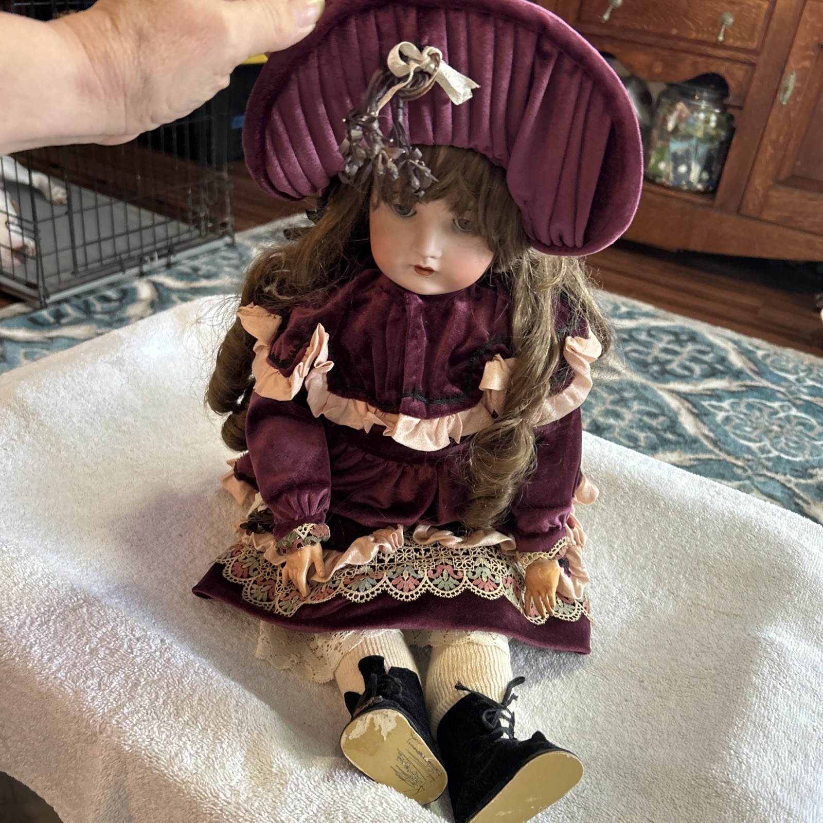 Kestner? Porcelain doll Head 136/11 On A K&W Made In Germany Jointed Body 23″