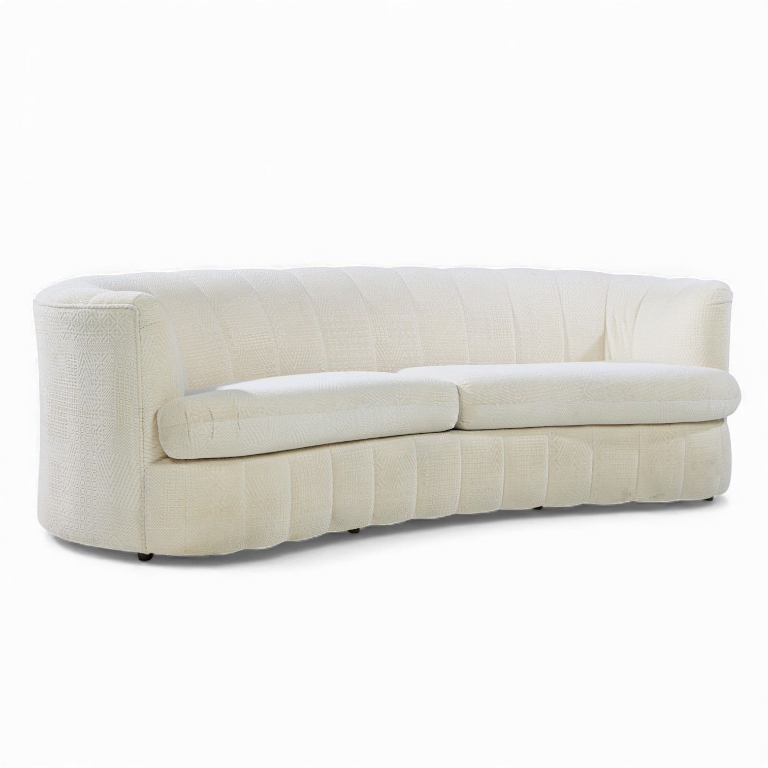 Weiman Mid Century Channeled Crescent Sofa