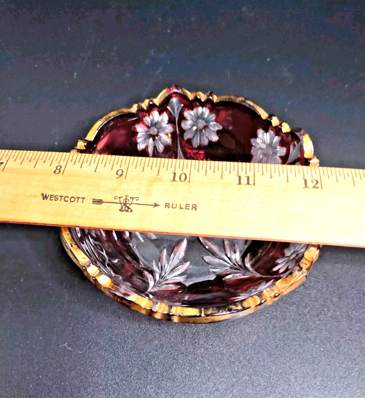 EAPG Ruby Stain “McKEE’S PURITAN” (10) Piece Berry Set