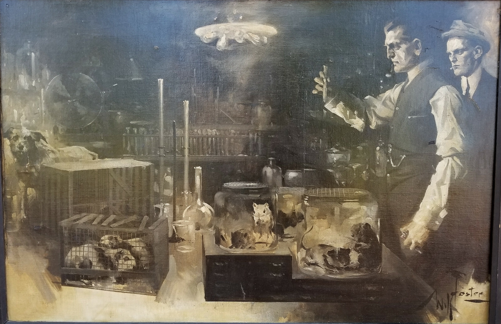 William Frederick Foster Original Illustration – Banting Discovery Insulin Nobel