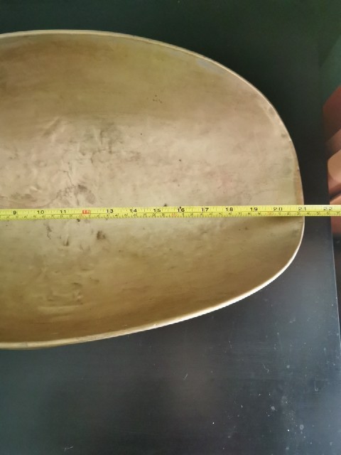Antique Solid Brass Mercantile Scale Pan Large 21″x11.25″x5.75″