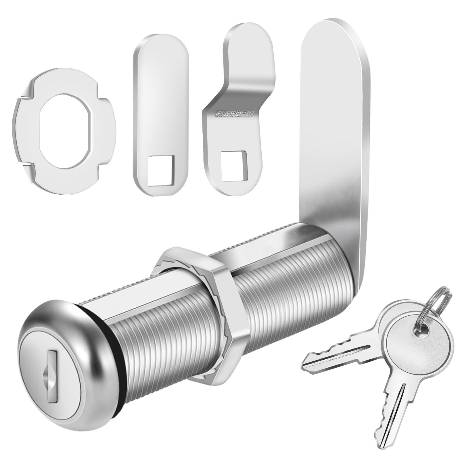 Cylinnda Extra-Long Cam Locks, 2-1/8 Inch, Keyed Alike, 1 Pack