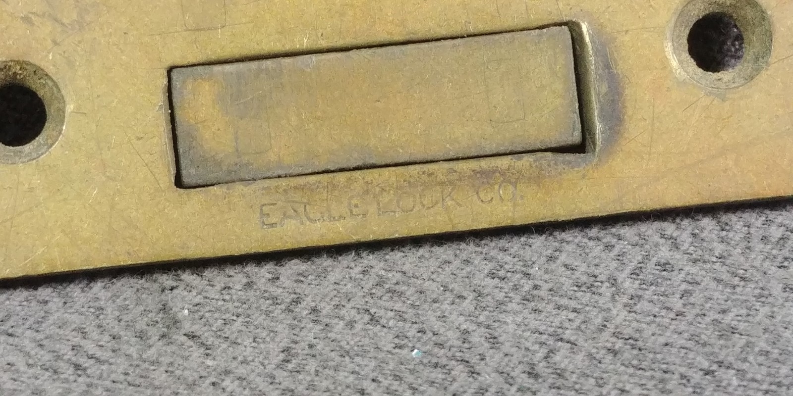 Original Eagle Lock Strike for Roll Top Desk Spring Door Brass Antique Hardware