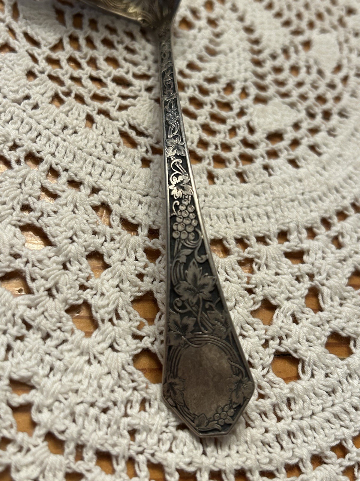 Saart Bros. Grape Pattern Ladle Spoon Sterling Silver