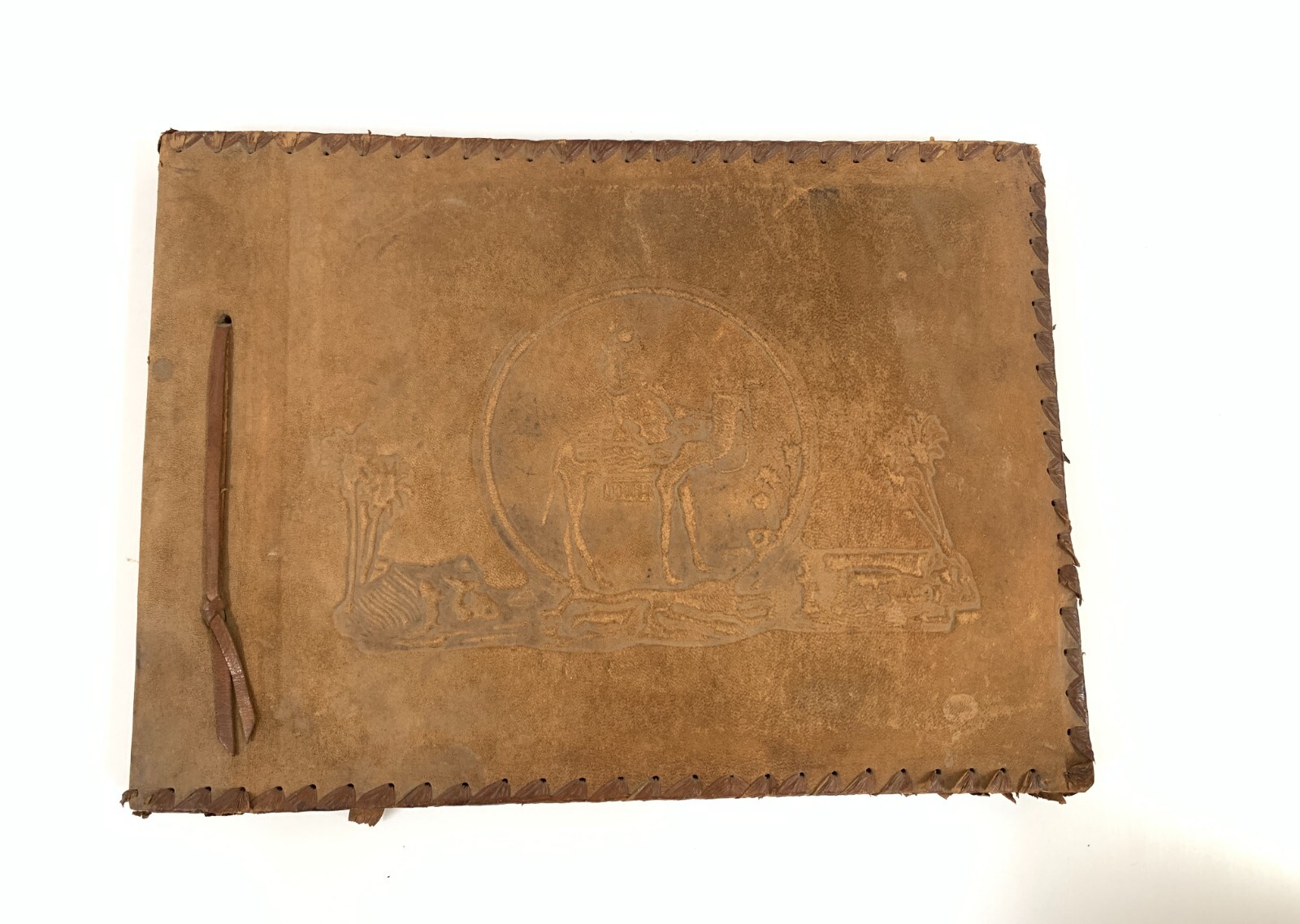 Vintage photo Album of India Tour with leather cover
