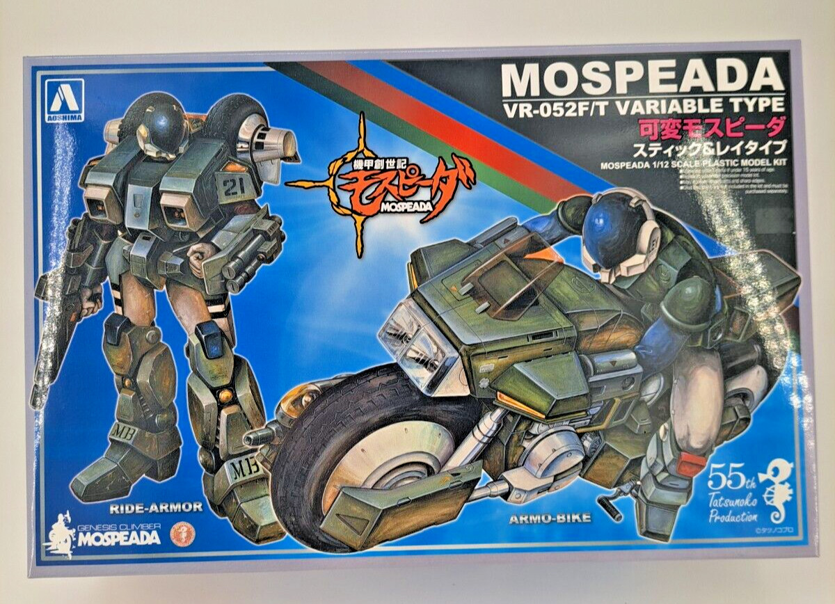 Robotech Aoshima Mospeada VR-052F/T Variable Type Ride Armor and Armo-Bike