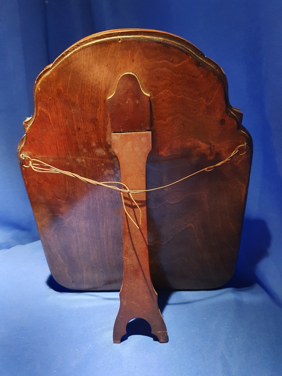 Late 19thC/early 20thC Walnut Table-top Mirror, With Easel Rest