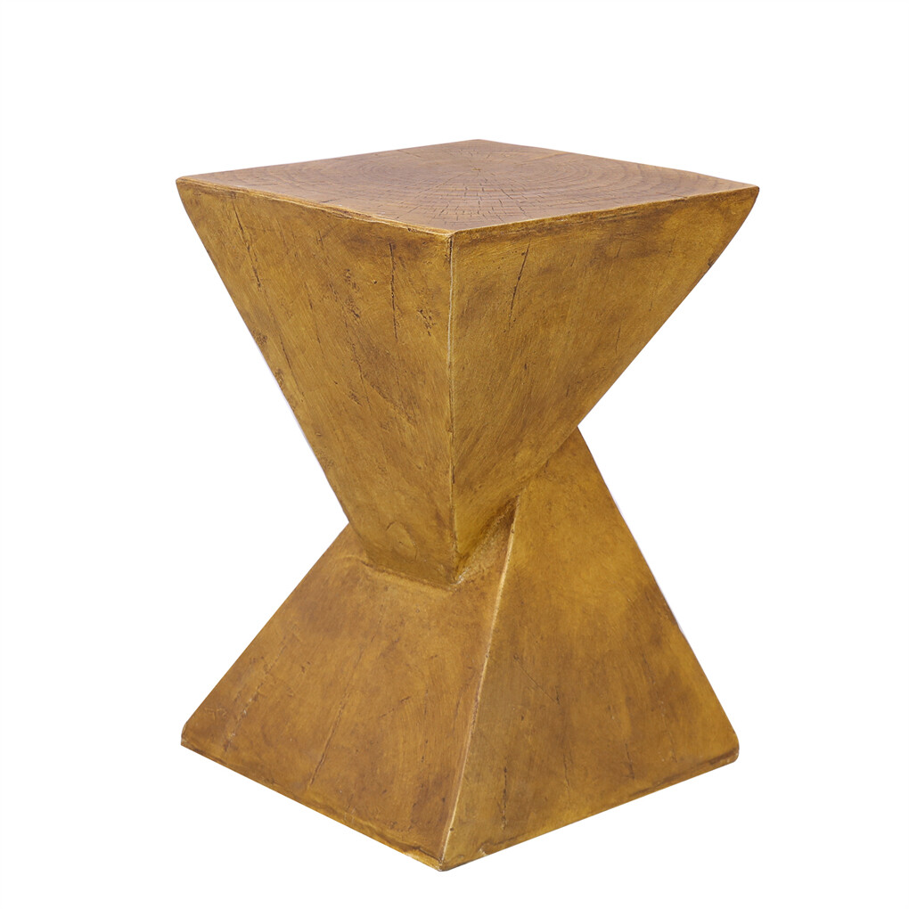Twist Table Teak Root Shape Stool Pedestal Concrete Accent Table Coffee End Desk