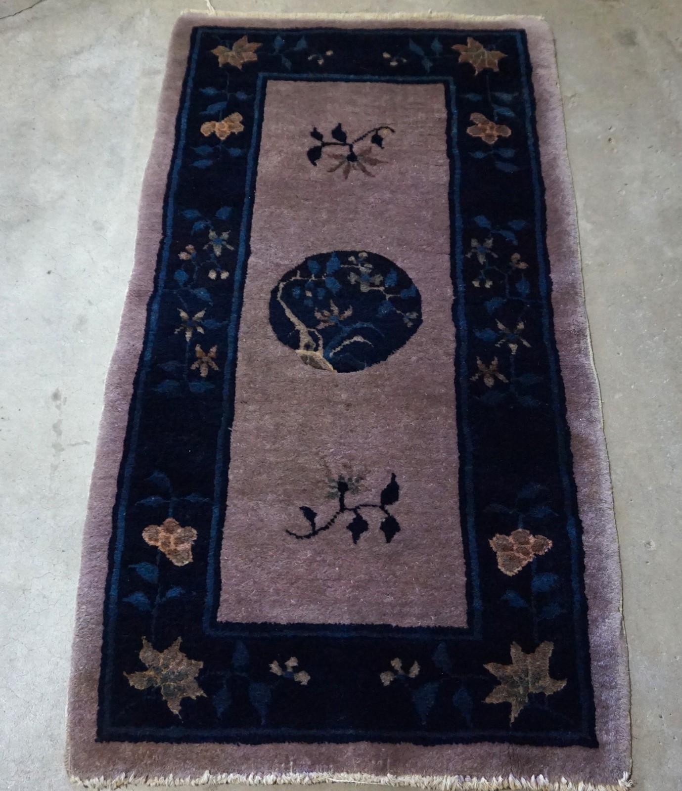 Antique Chinese Art Deco Rug 2’2″x4′