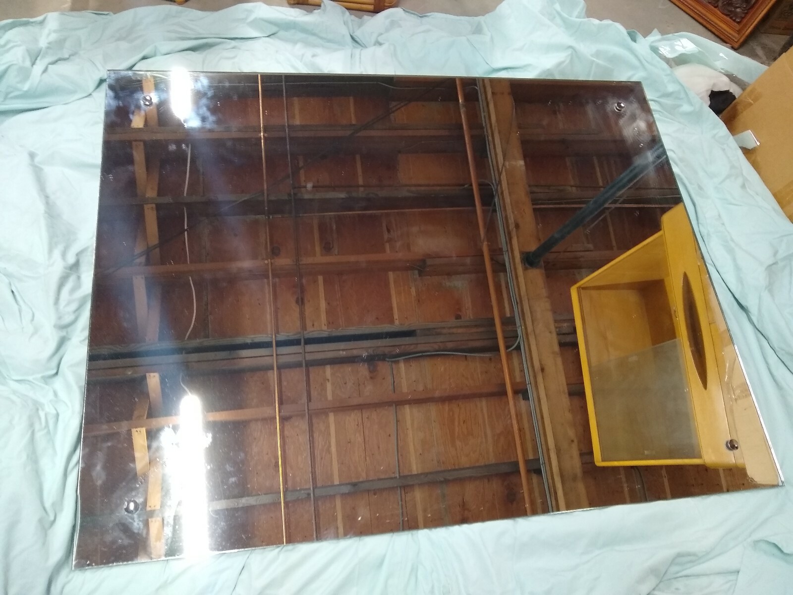 Vintage Mid Century Modern Wall Mirror (NorthEast Delivery Available)