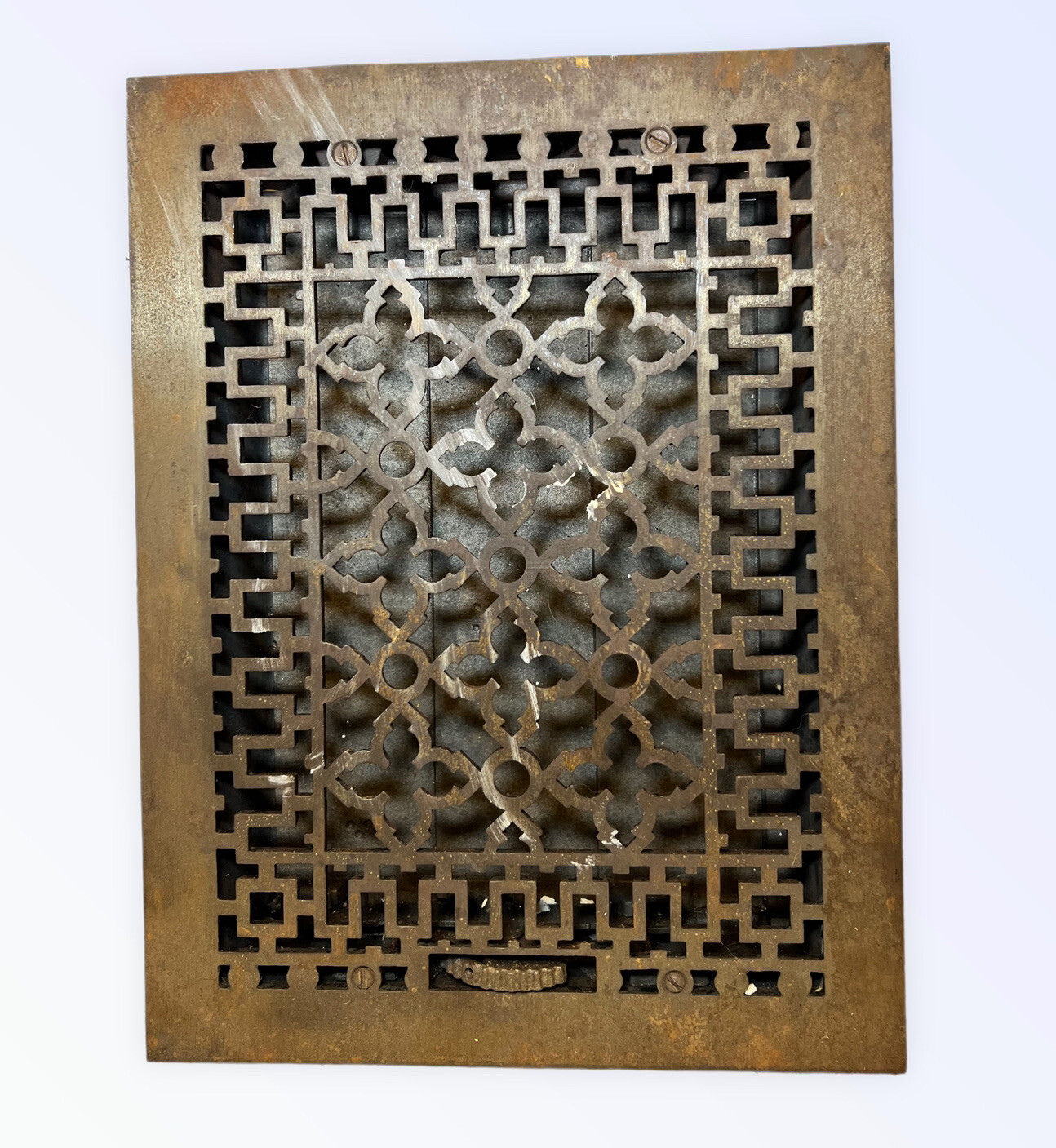 Antique Cast Iron Heating Grate Cover Vent Register Tuttle & Bailey Mf 16 X 12”