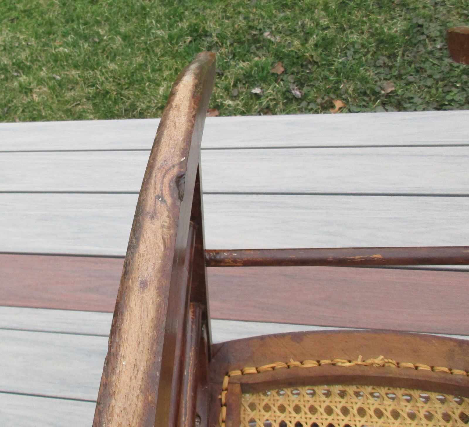 Antique Rocker Cane back rocking chair