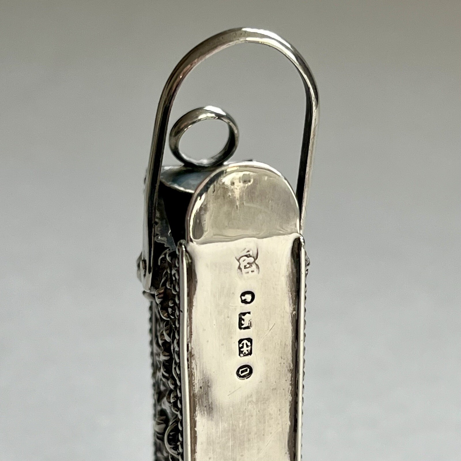 Sterling Silver Diary Pencil Holder Chattelaine Antique Victorian 1888 Maker N&B