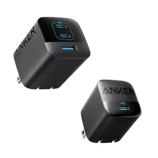 Anker 67W & 30W Fast Charging Wall Charger 2-Pack for iPhone, Android & Laptop