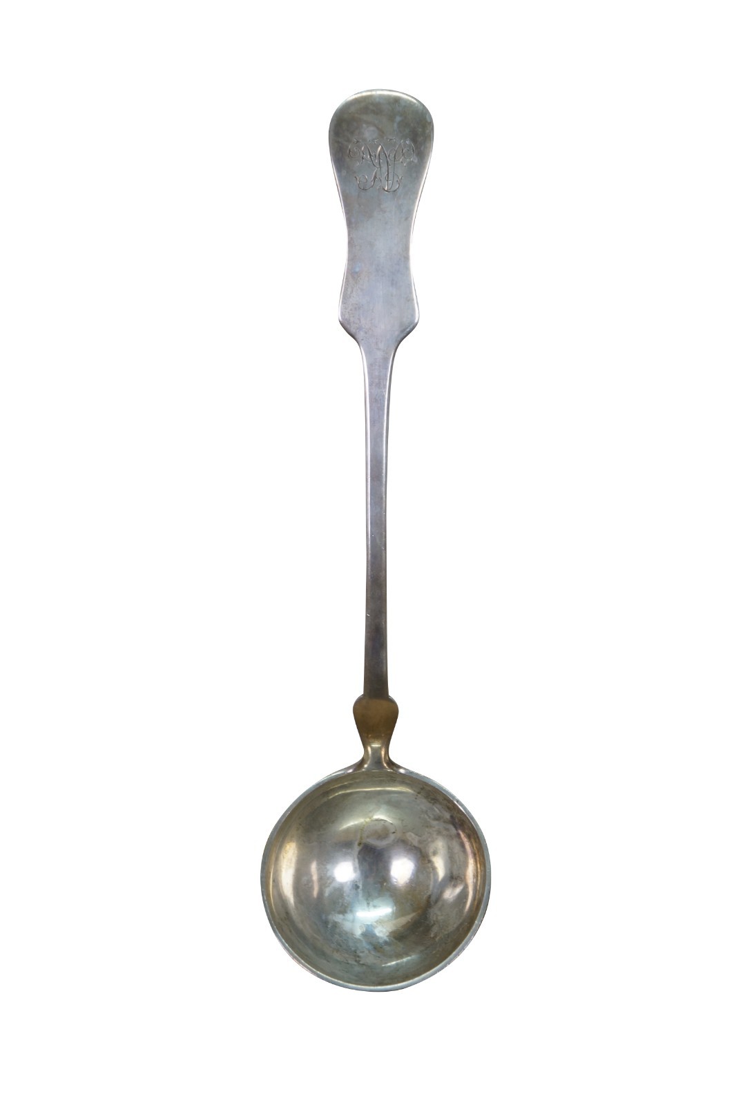 Antique Vienna Austria Josef Zemen 800 Silver Soup Serving Spoon Ladle 176g 12″