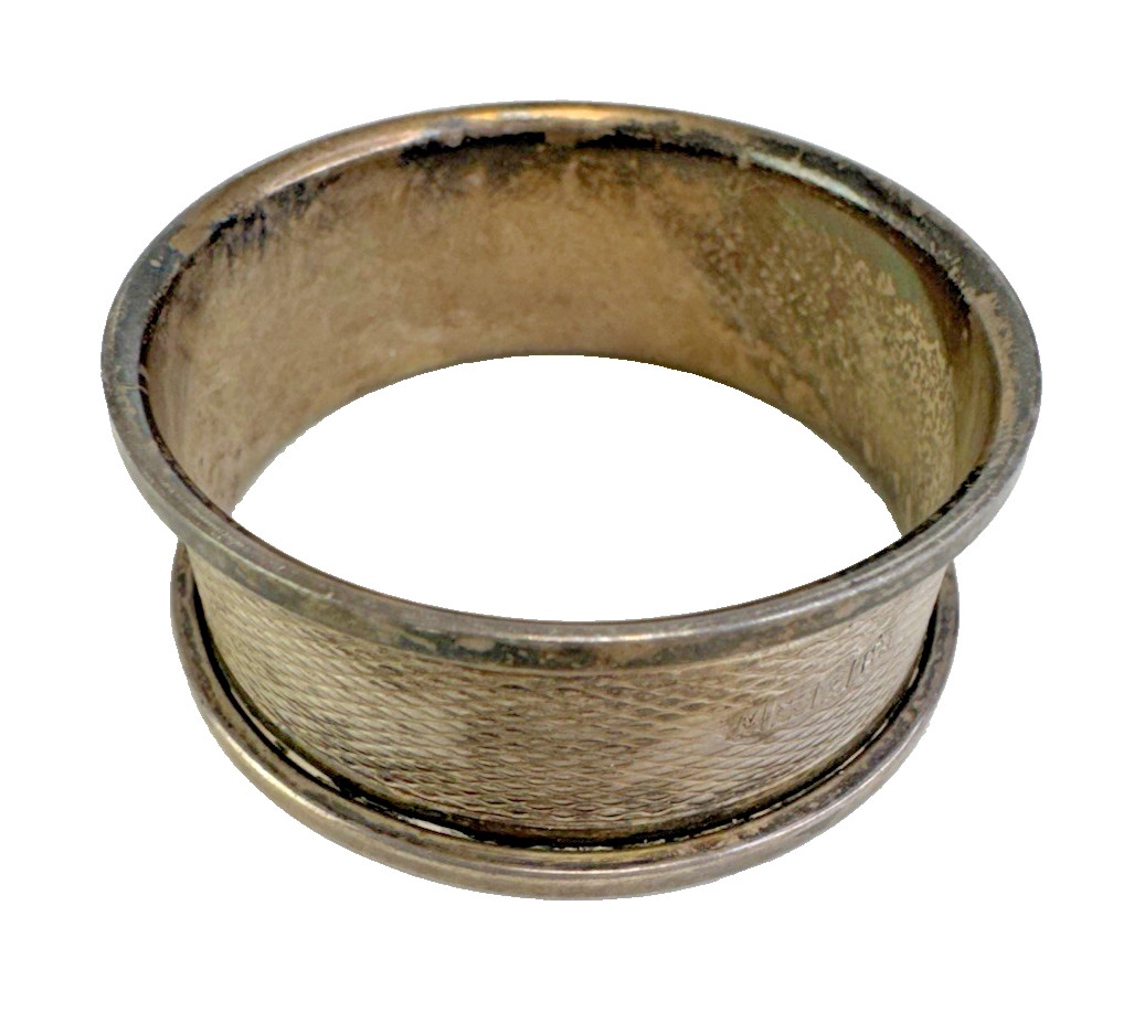 Charles S. Green & Co Birmingham Assay Sterling Silver 1912 Napkin Ring 11gr