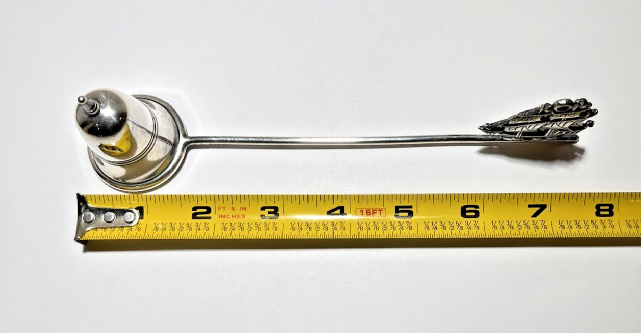Sterling Silver Candle Snuffer Baldwin & Miller Ship And Bell Design 52.5 Gr.