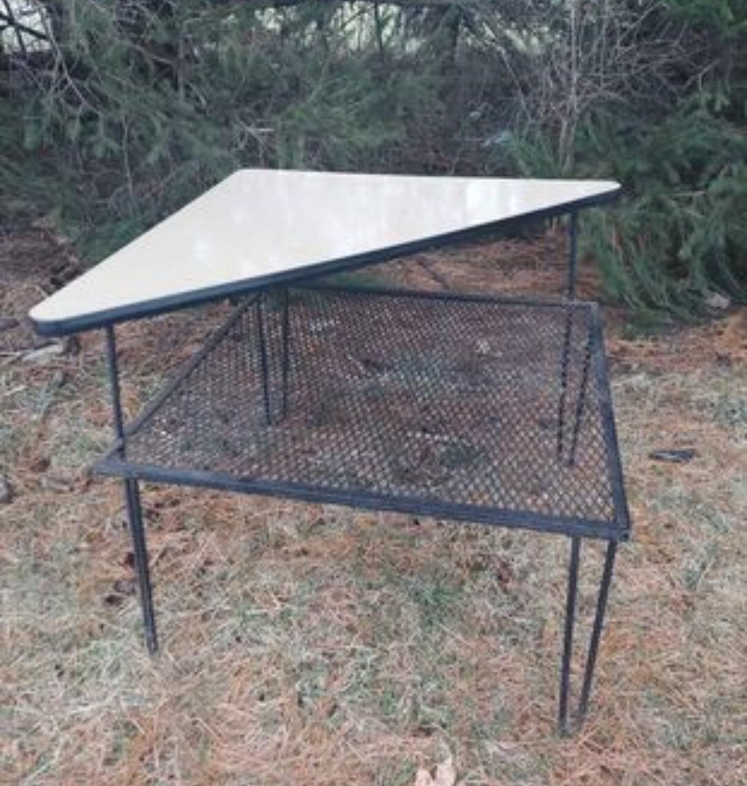 MCM industrial corner table