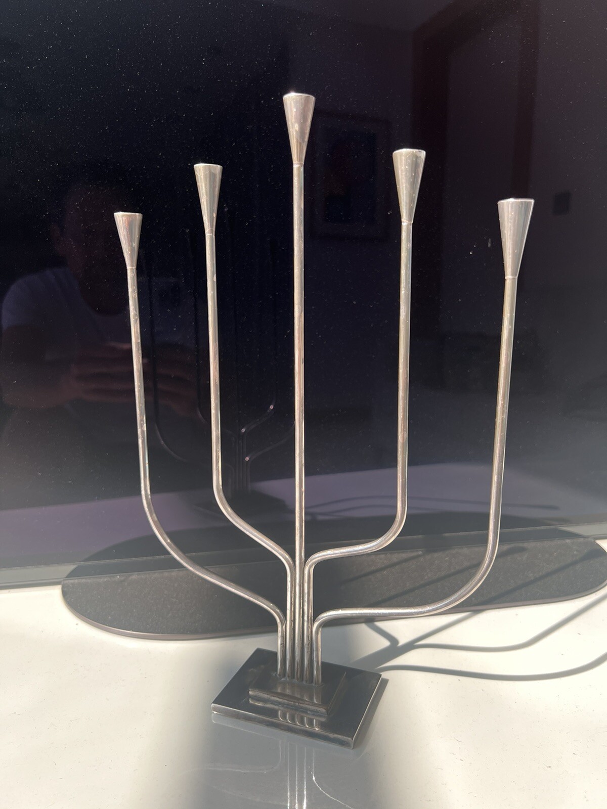 Candelabra by E Dragsted (Danish) . Silver Plate