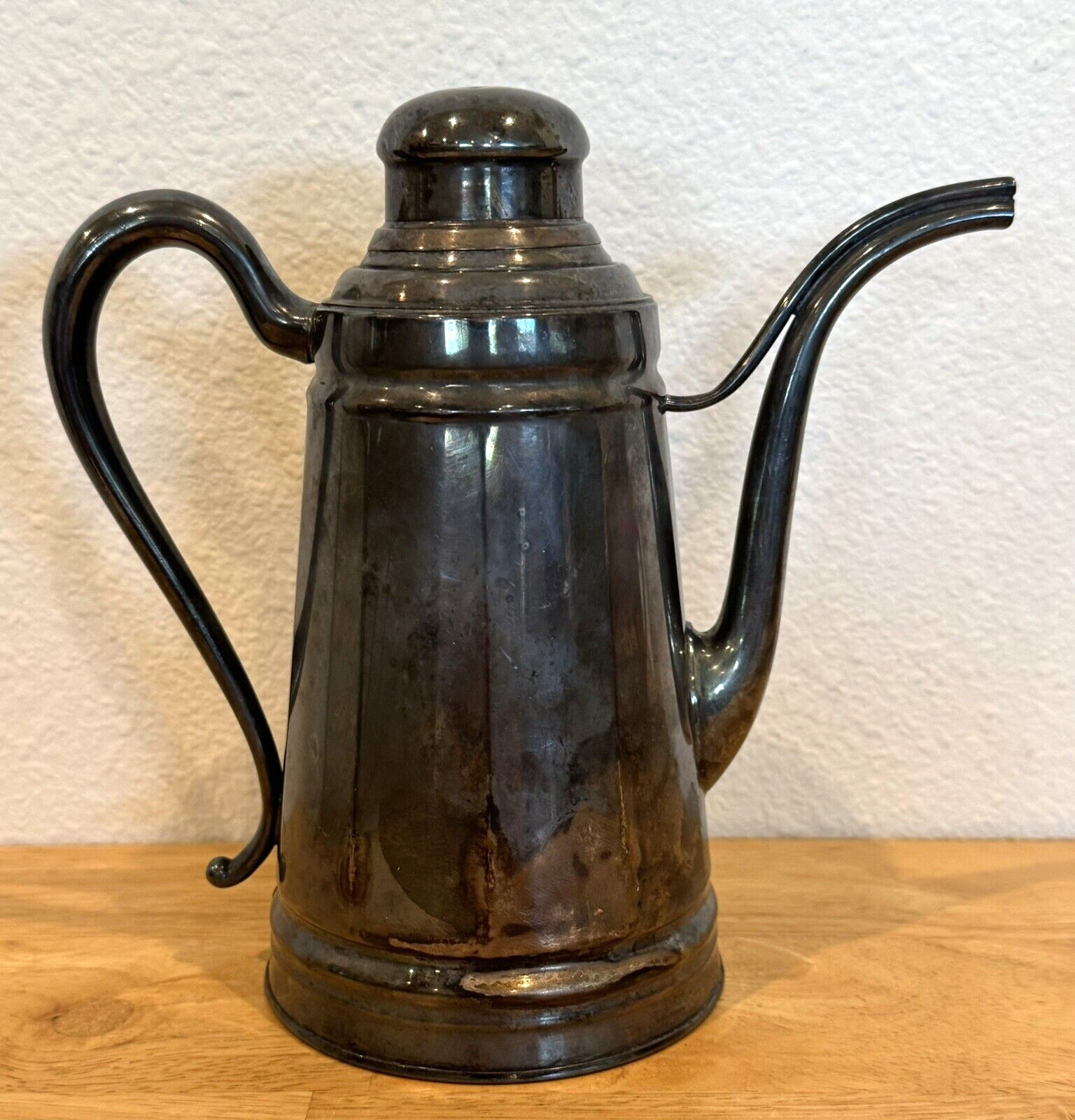VINTAGE MANNING BOWMAN SILVER PLATED (ELECTRO PLATED) COFFEE TEA 7.5″ URN POT