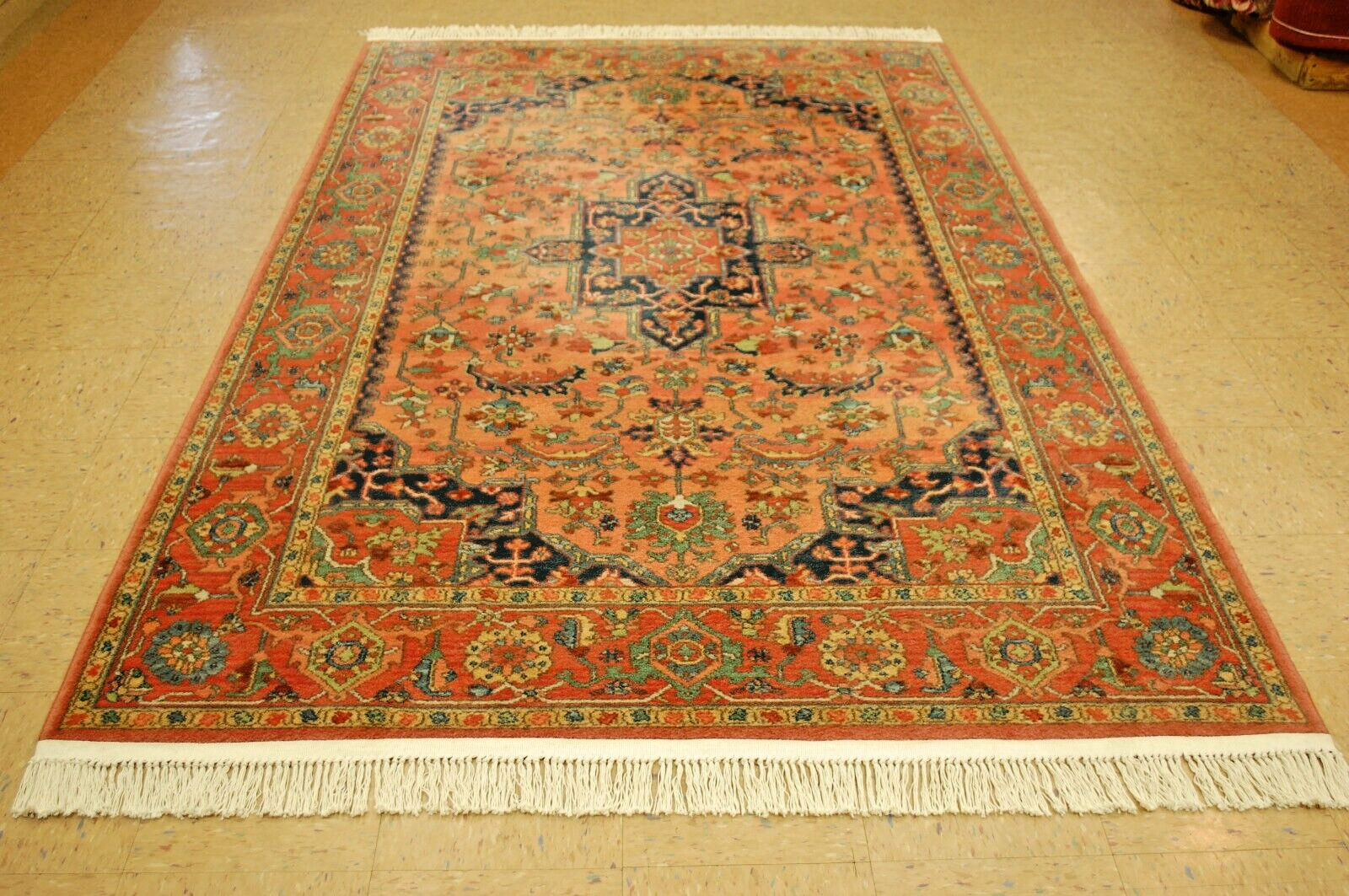 MINT AUTHENTIC AMERICAN KARASTAN MEDALLION SERAPI#736 RUG CARPET 5.9x 9 SAVE BIG