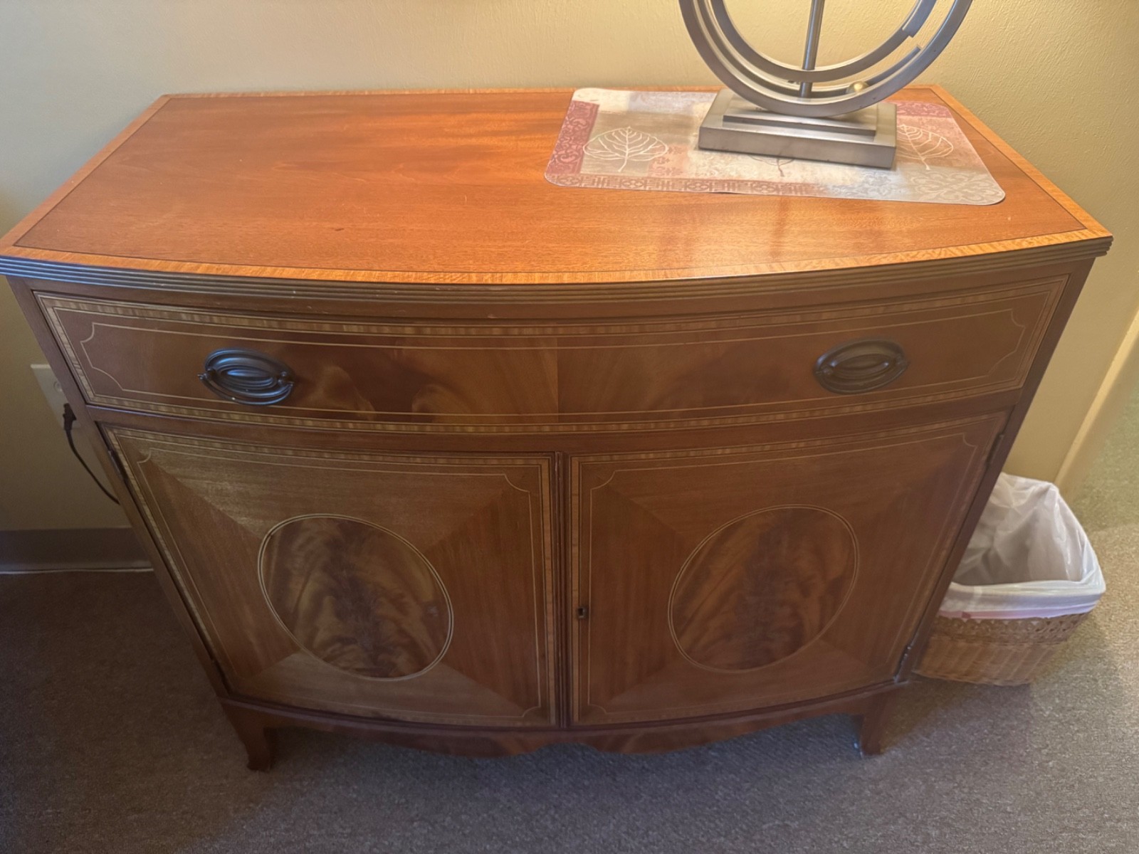 WM. A. Berkey Mahogony and Inlayed Buffet