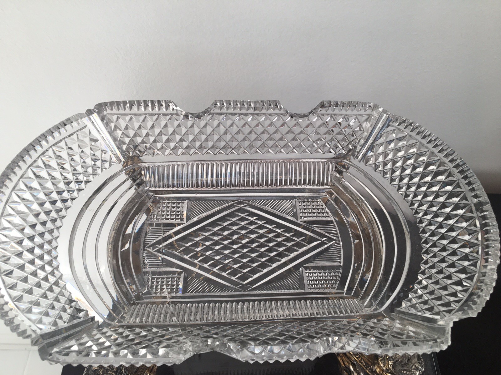 Antique Pairpoint Figural Silverplate Centerpiece Egyptian Revival As Is Bowl