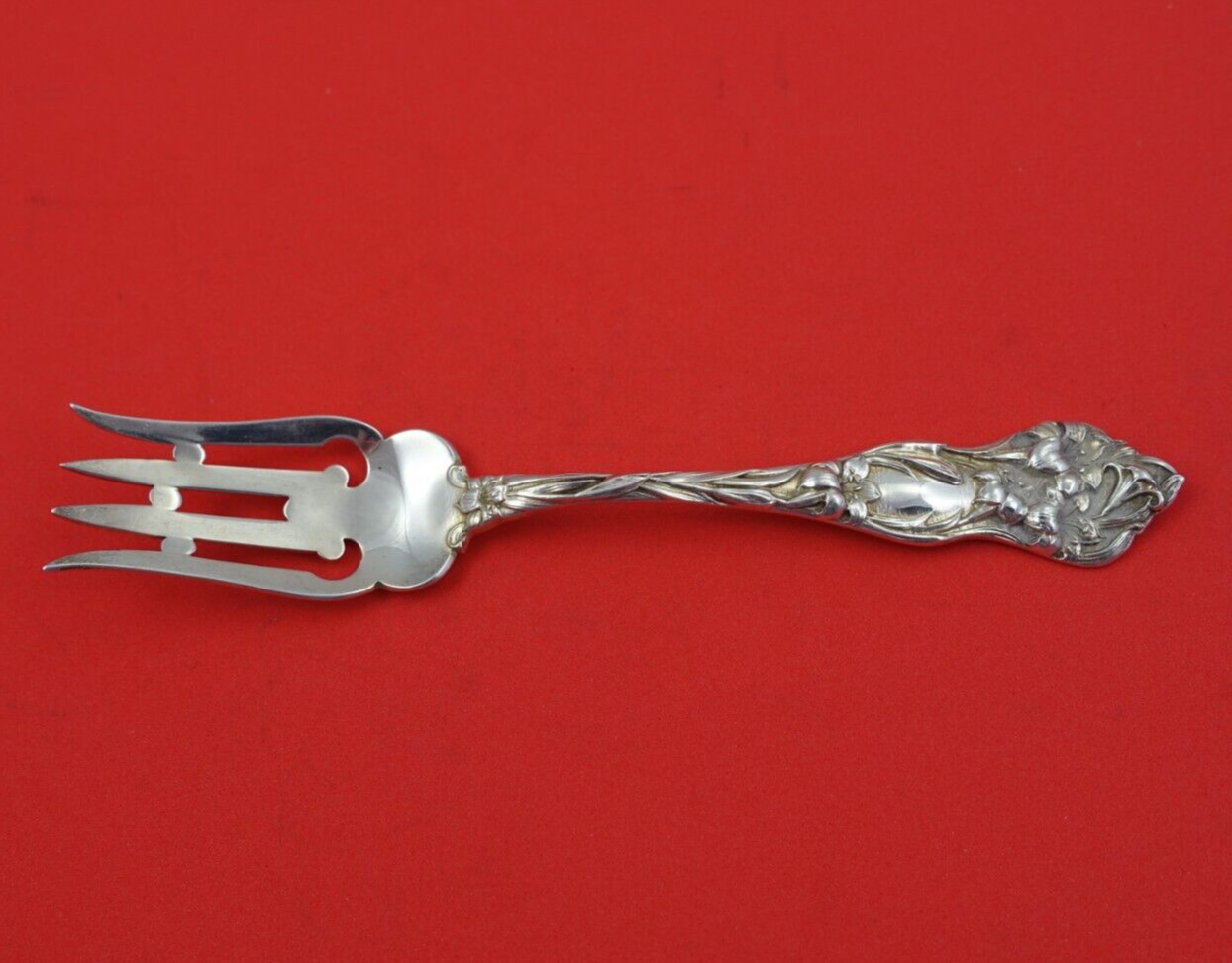 Lily by Watson Sterling Silver Pastry Fork with Bar 6″ Heirloom Silverware