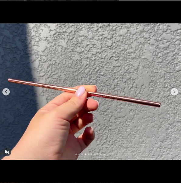 Copper Cocktail Coaster Set + Copper Straws | Style & Quality Drink with taste!