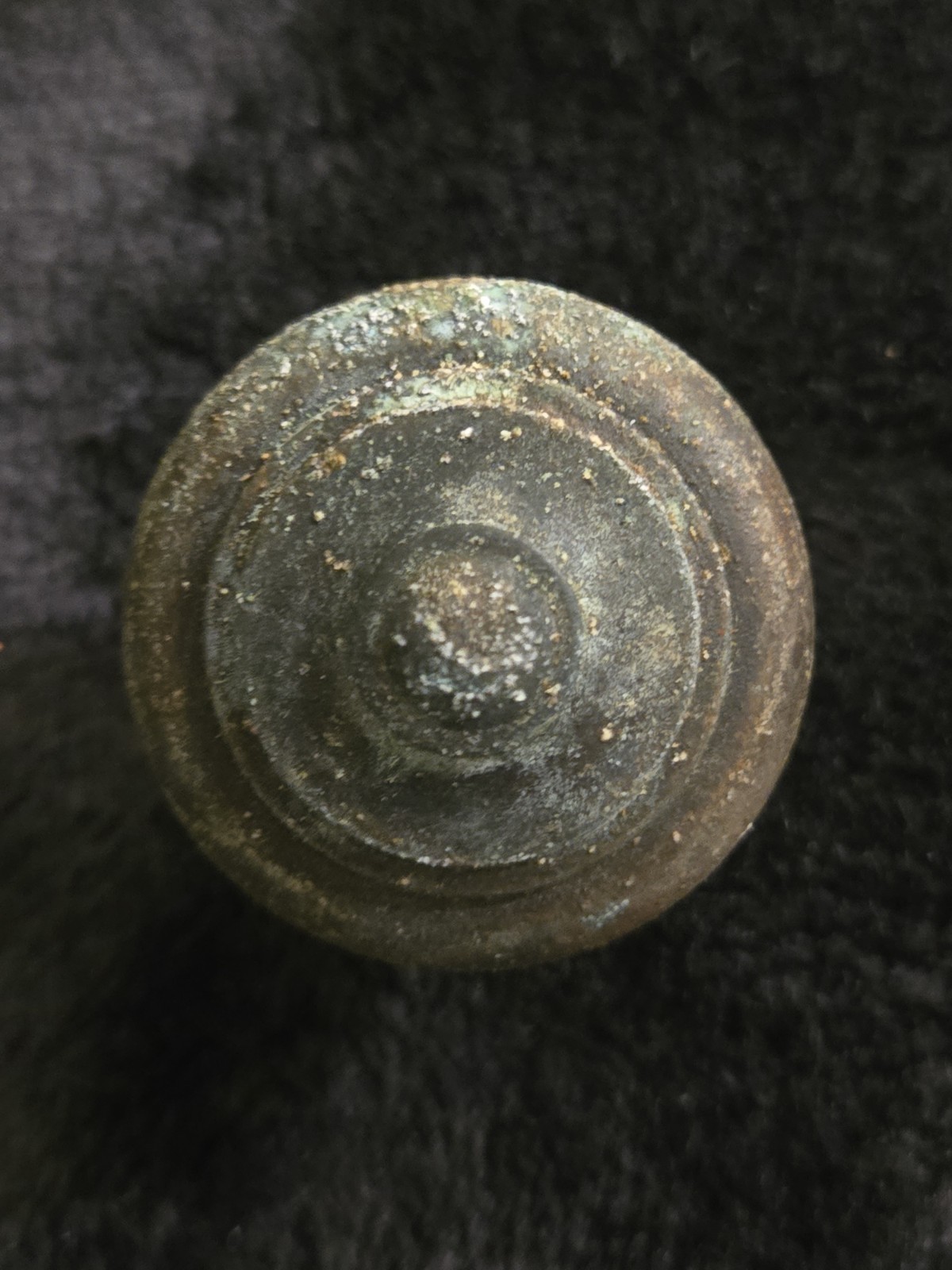 Vintage Brass Cabinet Drawer Pull Knobs Set of 3 Round Farmhouse Style Furniture